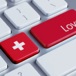 Tastatur mit schweizer Flagge