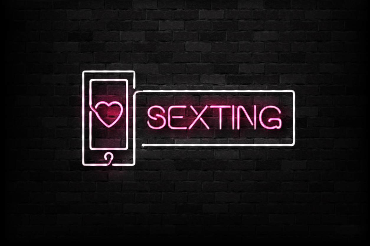 Schriftzug Sexting