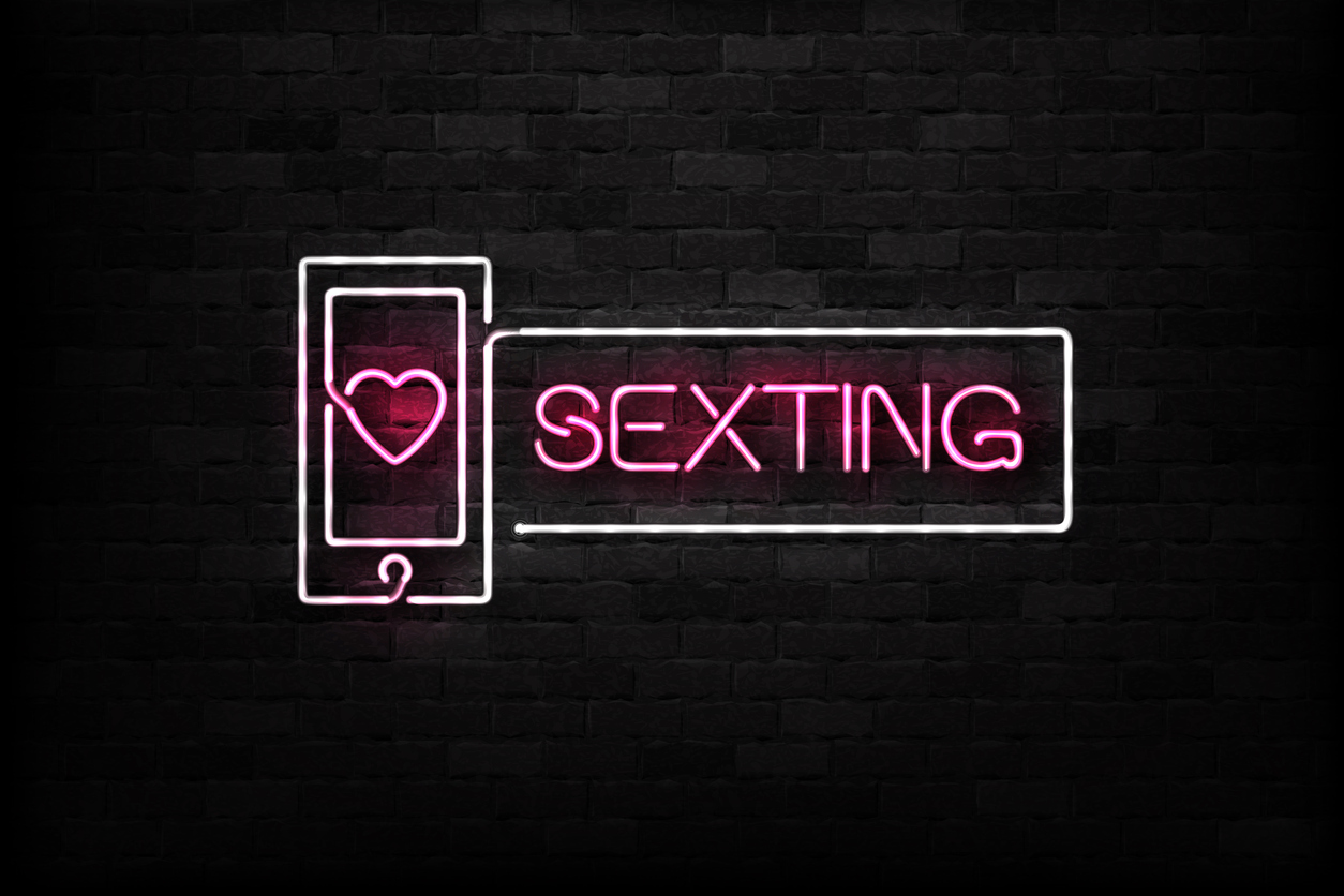 Schriftzug Sexting